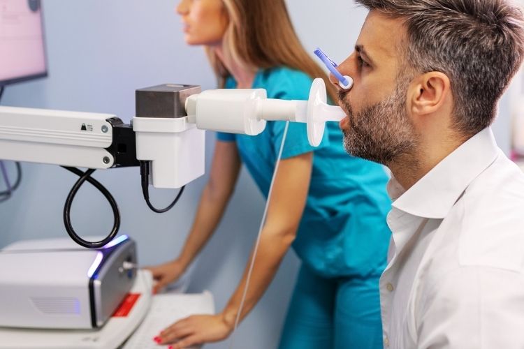 Lungenfunktionsprüfung (Spirometrie)